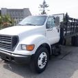2001 Ford F-650 18 Foot Flat Deck Diesel Air Brakes thumbnail image 2