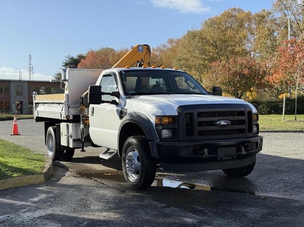 2008 Ford F-550 XL Super Duty Dump Truck with Effer Crane – Diesel image 2