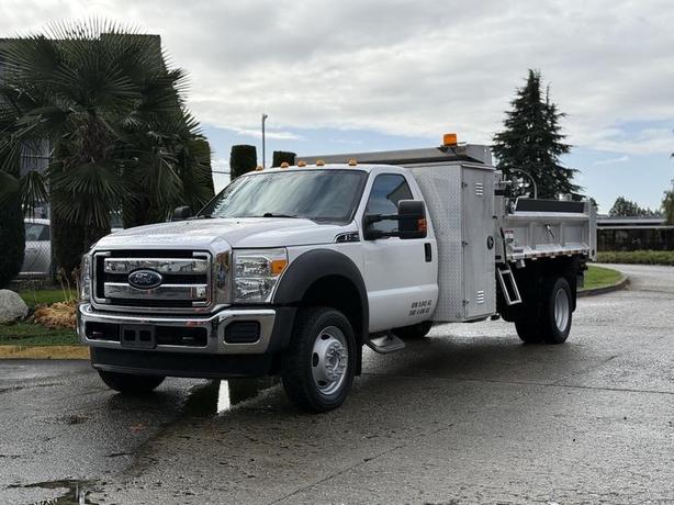 2012 Ford F-550 11-Foot Dump Truck with Aluminum Cabinets & PTO image 4