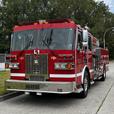 2002 Sutphen Monarch 5 Foot Aerial Pumper CAT Diesel Fire Truck thumbnail image 3