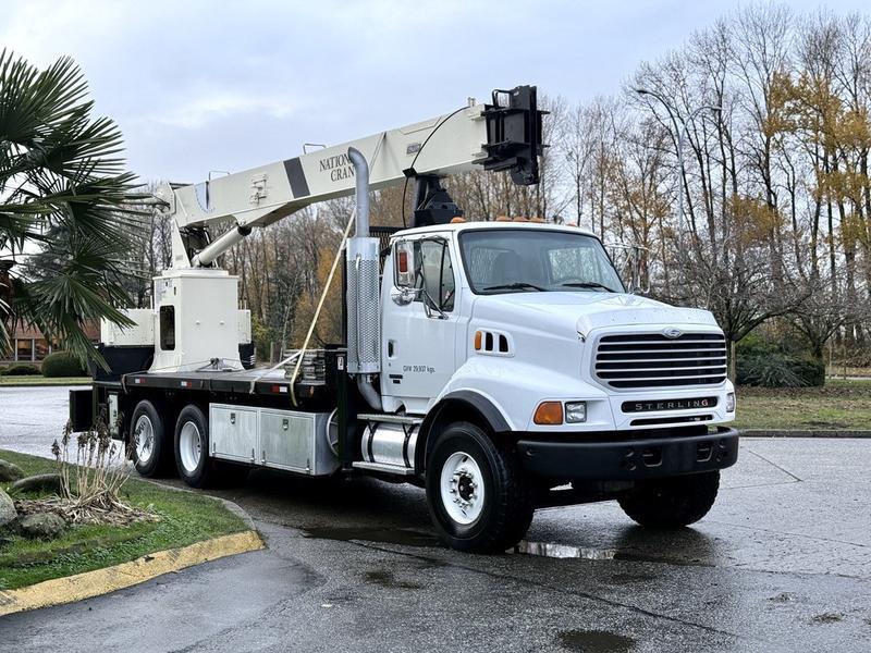 2004 Sterling LT9500 National Crane 600D Flat Deck Crane Truck display photo