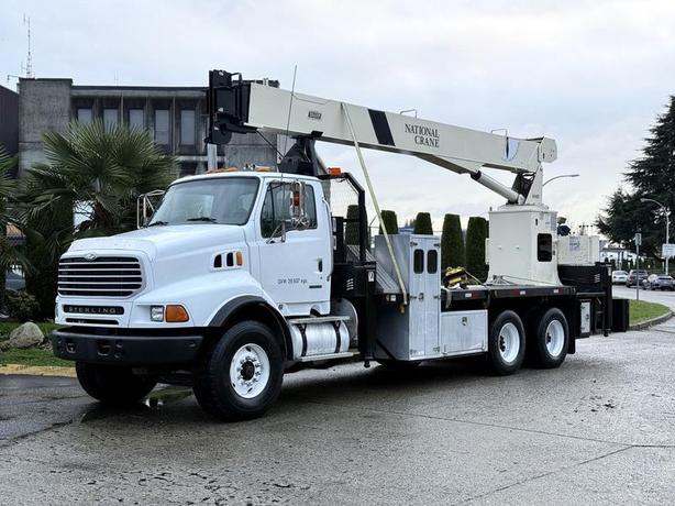 2004 Sterling LT9500 National Crane 600D Flat Deck Crane Truck image 4
