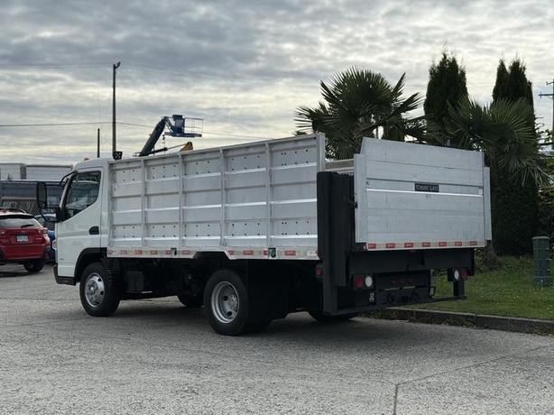 2014 Mitsubishi Fuso FE Flat Deck High Rail with Tommy Power Tailgate Diesel image 7