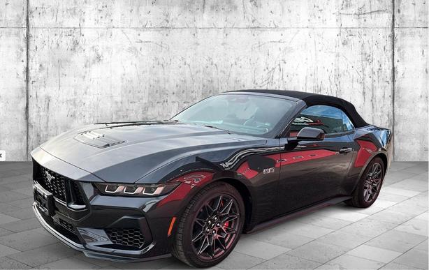 2024 Ford Mustang Gt Premium 6 SPEED MANUAL, FABRIC/ LEATHER SEATS, GREY AND RED image 3