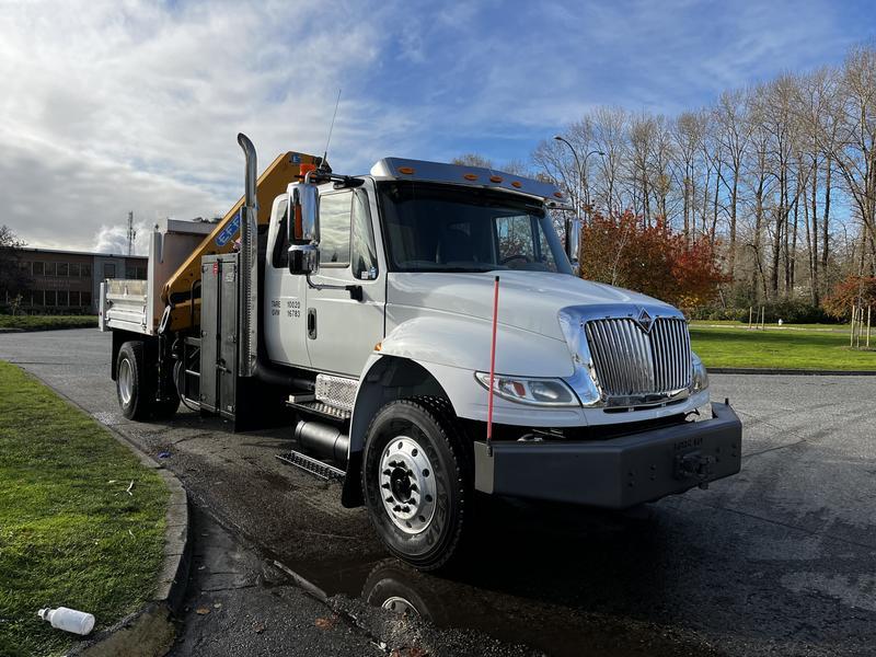 2013 International DuraStar 4300 Dump Truck With Crane Air Brakes Diesel display photo