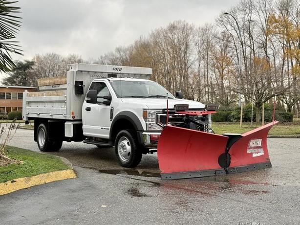2021 Ford F600 XLT 4x4 Diesel Plow Truck with 11-Foot Dump and Sander image 1