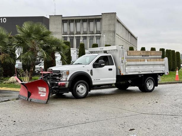 2021 Ford F600 XLT 4x4 Diesel Plow Truck with 11-Foot Dump and Sander image 5
