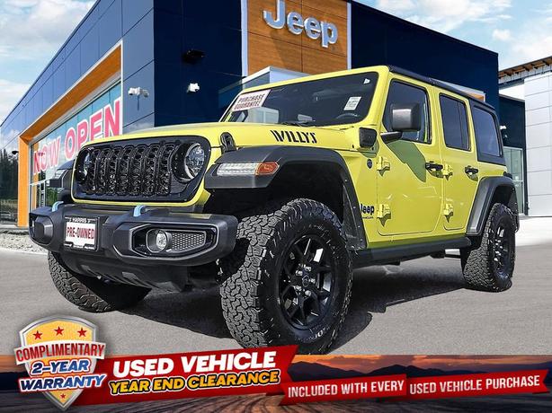 2024 Jeep Wrangler 4xe Willys 4 Door 4x4 | One Owner | No Reported Accidents! image 1