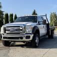2014 Ford F-550 Super Duty 4x4 Crew Cab 11-Foot Flat Deck Truck thumbnail image 4