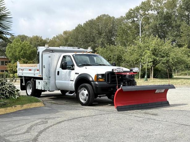 2007 Ford F-450 XL Super Duty Diesel Plow Truck with 8-Foot Dump Box image 1