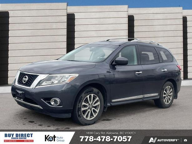 2013 Nissan Pathfinder SL AUTO GREY INTERIOR, HEATED LEATHER SEATS, PUSH START,  image 1