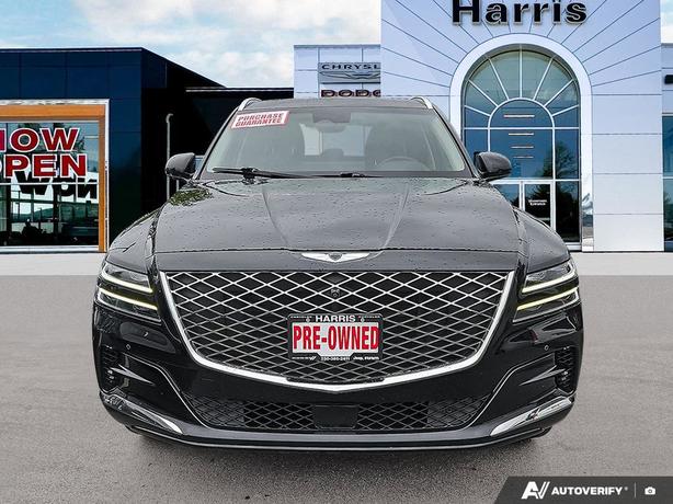 2021 Genesis GV80 3.5T Prestige AWD | Premium Leather | Adaptive Cruise Control! image 2
