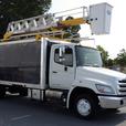 2013 Hino 268 Cube Van With  Bucket 3 Seater Diesel thumbnail image 1