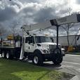 2008 International 7500 20 Foot Flatdeck with National Crane With Air Brakes thumbnail image 1