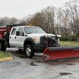 2013 Ford F-550 Crew Cab 9-Foot Flat Deck Dump Truck with Plow and Sander thumbnail image 1