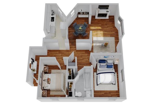 2 bedroom The Princeton image 2