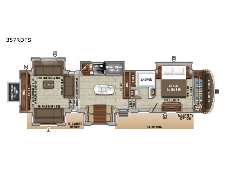 Used 2019 Jayco North Point 387RDFS display photo