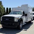 2013 Ford F-550 Regular Cab Dually 2WD Diesel Crane Service Truck with PTO thumbnail image 4