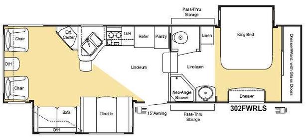 Used 2009 Keystone RV Sprinter Copper Canyon 302FWRLS image 5