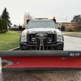 2013 Ford F-550 Crew Cab 9-Foot Flat Deck Dump Truck with Plow and Sander thumbnail image 3