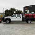 2013 Ford F-550 Crew Cab 9-Foot Flat Deck Dump Truck with Plow and Sander thumbnail image 5