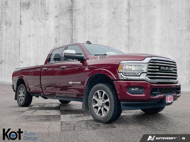 2019 RAM 3500 Laramie Longhorn | 6.7L Cummins Turbo | 8' Box | Loaded! | Towing  image 3