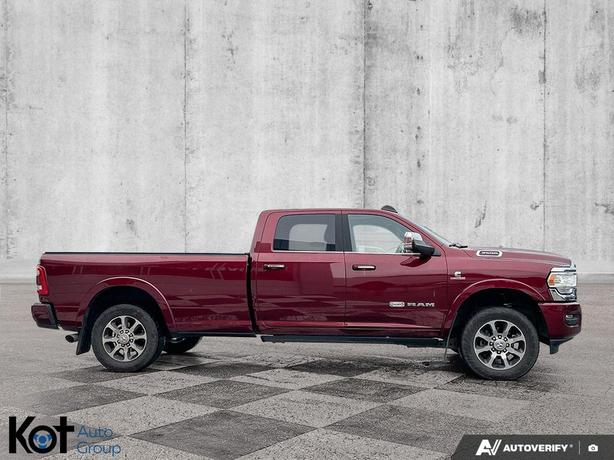 2019 RAM 3500 Laramie Longhorn | 6.7L Cummins Turbo | 8' Box | Loaded! | Towing  image 4