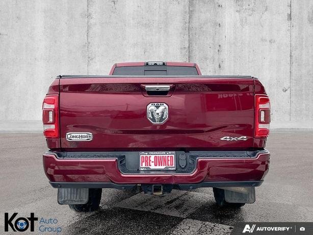 2019 RAM 3500 Laramie Longhorn | 6.7L Cummins Turbo | 8' Box | Loaded! | Towing  image 6