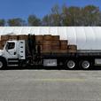 2012 Freightliner M2 112 22 Foot Flat Deck With Crane Air Brakes Natural Gas thumbnail image 6