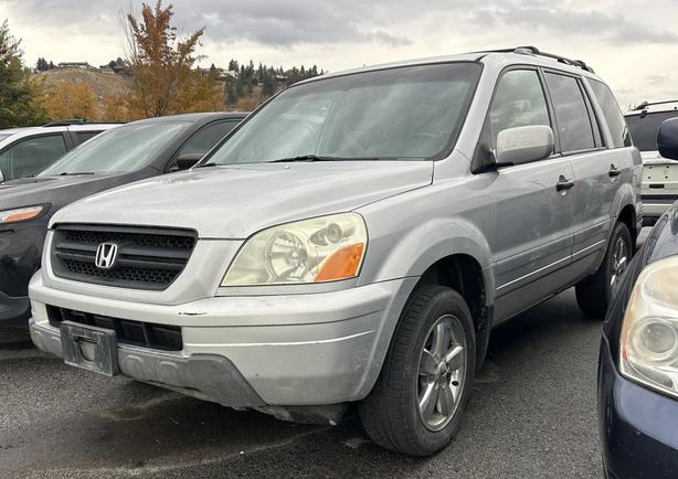 2004 Honda Pilot Ex-L AUTO, LEATHER SEATS, SUNROOF, FM+AM RADIO, GREY INTERIOR,  image 1