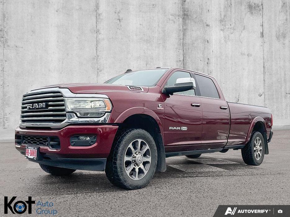 2019 RAM 3500 Laramie Longhorn | 6.7L Cummins Turbo | 8' Box | Loaded! | Towing  display photo