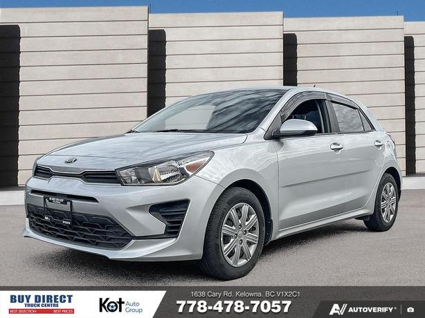 2021 Kia Rio5 LX AUTO, HEATED FABRIC SEATS, BLUETOOTH WITH BACK UP CAMERA, BLACK image 1