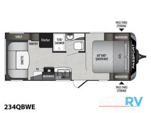 Used 2019 Keystone RV Passport 234QBWE Express image 2