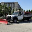 2008 Ford F-450 SD Regular Cab Dually 2WD Plow Sander Truck with Dump Box thumbnail image 5
