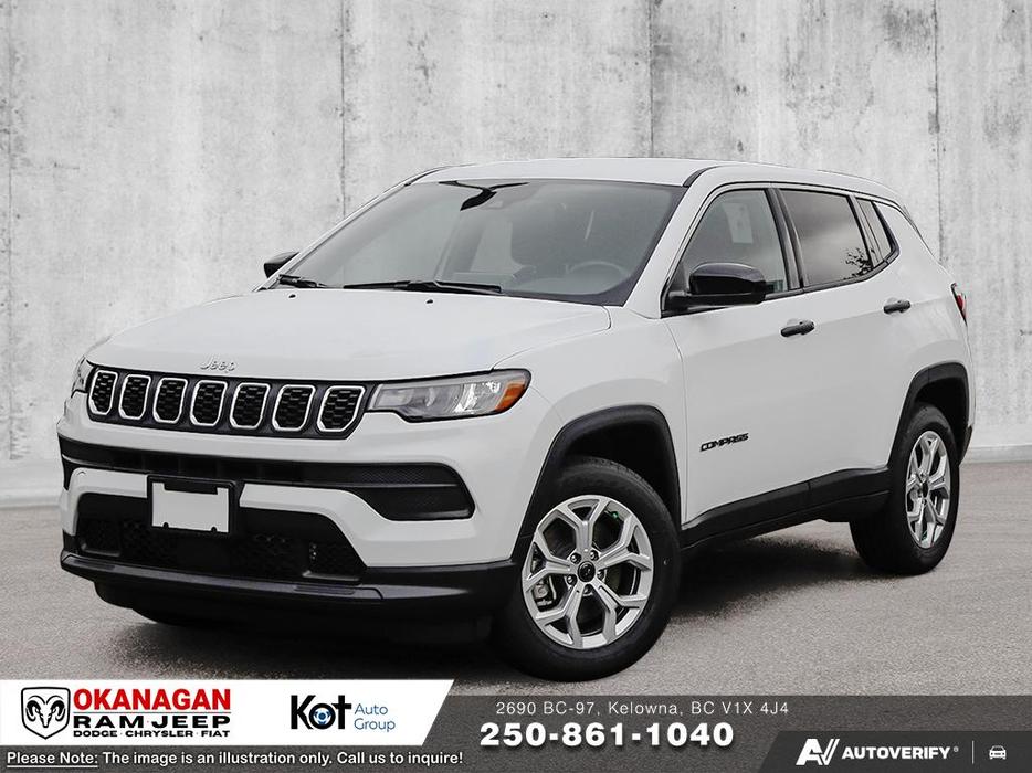 2026 Jeep Compass Sport | Heated Seats | Remote Keyless Entry | Bluetooth | Appl display photo