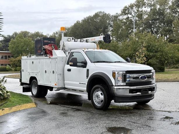 2018 Ford F-550 XLT 4x4 Diesel Service Truck with Tiger Crane image 1