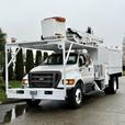 2015 Ford F750 XLT Super Duty Cummins Versalift Bucket Truck with 11-Foot Dump thumbnail image 4