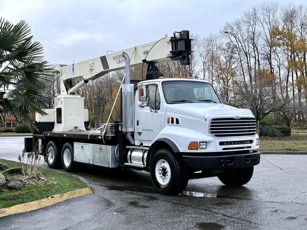 2004 Sterling LT9500 National Crane 600D Flat Deck Crane Truck image 1