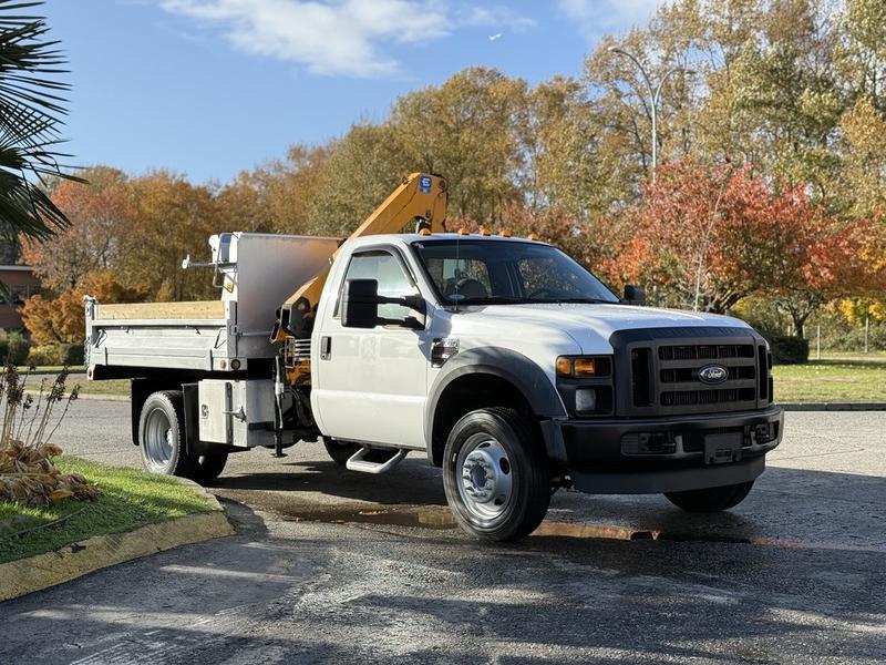 2008 Ford F-550 XL Super Duty Dump Truck with Effer Crane – Diesel display photo