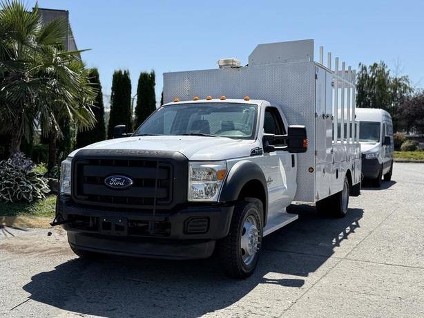 2013 Ford F-550 Regular Cab Dually 2WD Diesel Crane Service Truck with PTO image 4
