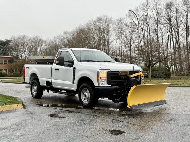2023 Ford F-250 XL 4x4 Plow Truck with Fisher Sander image 1