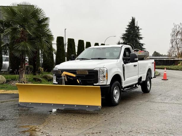 2023 Ford F-250 XL 4x4 Plow Truck with Fisher Sander image 4