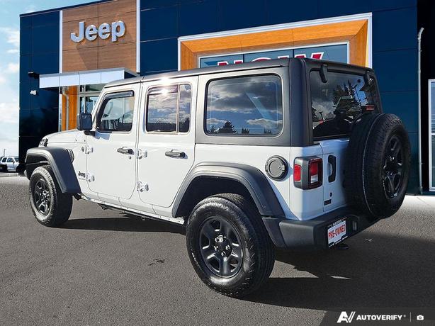 2024 Jeep Wrangler Sport 4 Door 4x4 | One Owner | Low KM! image 4