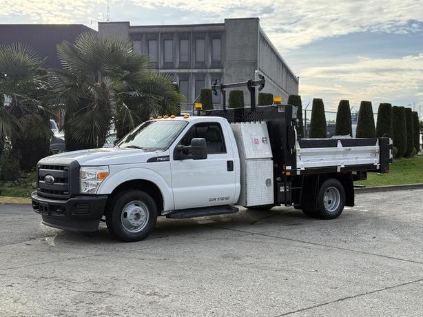 2015 Ford F-350 XL Super Duty Dually 9-Foot Dump Truck, 6.2L Gas, PTO image 6