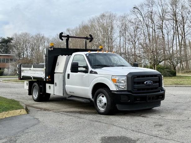 2015 Ford F-350 XL Super Duty Dually 9-Foot Dump Truck, 6.2L Gas, PTO image 2