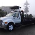 2008 Ford F-750 18 Foot Flat Deck Regular Cab 2WD Diesel Dually with Air Brakes  thumbnail image 5