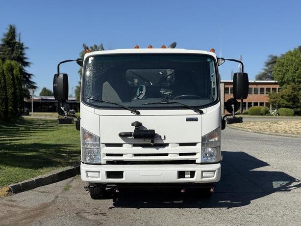 2014 Isuzu NRR Sweeper Truck with Sprayer and Dump Box image 3