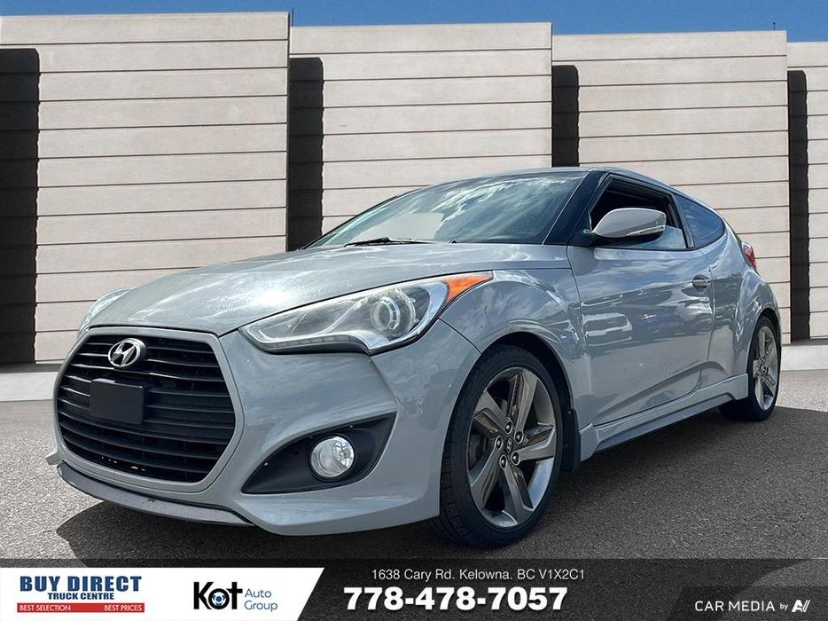 2013 Hyundai Veloster Turbo Matte Grey FWD, THREE DOOR, BLUETOOTH, TOUCHSCREEN,  display photo