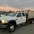 2008 Dodge Ram 5500 Quad Cab 2WD 14 Foot Flat Deck Diesel With Power Tailgate thumbnail image 1