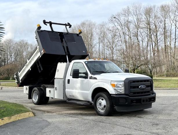 2015 Ford F-350 XL Super Duty Dually 9-Foot Dump Truck, 6.2L Gas, PTO image 1